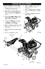  536.881400 Craftsman 21-Inch Snow Thrower Single Stage Auger Propelled Owners Manual page 21