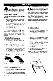  536.881400 Craftsman 21-Inch Snow Thrower Single Stage Auger Propelled Owners Manual page 49