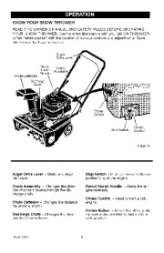  536.881400 Craftsman 21-Inch Snow Thrower Single Stage Auger Propelled Owners Manual page 8