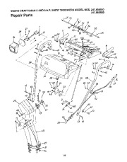 Craftsman 247.885550, 247.885680 Craftsman 24-26 inch two stage track drive Snow Thrower Owners Manual page 22