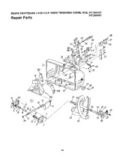 Craftsman 247.885550, 247.885680 Craftsman 24-26 inch two stage track drive Snow Thrower Owners Manual page 26