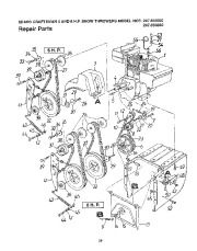 Craftsman 247.885550, 247.885680 Craftsman 24-26 inch two stage track drive Snow Thrower Owners Manual page 28