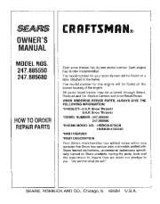Craftsman 247.885550, 247.885680 Craftsman 24-26 inch two stage track drive Snow Thrower Owners Manual page 40