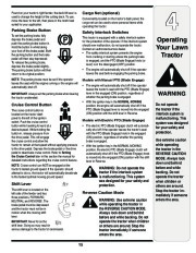 MTD Troy-Bilt 60T Transmatic Tractor Lawn Mower Owners Manual page 15