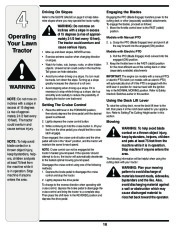 MTD Troy-Bilt 60T Transmatic Tractor Lawn Mower Owners Manual page 18