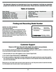 MTD Troy-Bilt 60T Transmatic Tractor Lawn Mower Owners Manual page 2