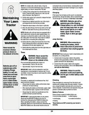 MTD Troy-Bilt 60T Transmatic Tractor Lawn Mower Owners Manual page 24