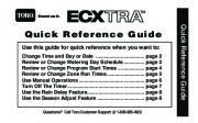 Toro Quick Reference Guide Quick Reference Sprinkler Irrigation Owners Manual page 1