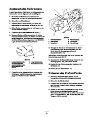 Toro 38428, 38429, 38441, 38442 Toro CCR 2450 and 3650 Snowthrower Laden Anleitung, 2001 page 21