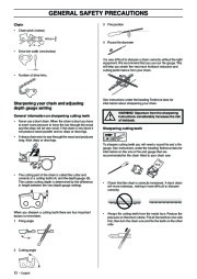 Husqvarna 385XP 390XP Chainsaw Owners Manual, 2003,2004,2005,2006,2007 page 12