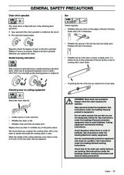 Husqvarna 385XP 390XP Chainsaw Owners Manual, 2003,2004,2005,2006,2007 page 15