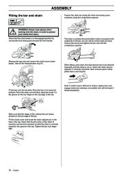 Husqvarna 385XP 390XP Chainsaw Owners Manual, 2003,2004,2005,2006,2007 page 16