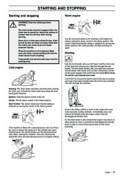 Husqvarna 385XP 390XP Chainsaw Owners Manual, 2003,2004,2005,2006,2007 page 19