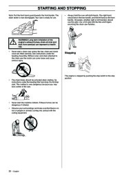 Husqvarna 385XP 390XP Chainsaw Owners Manual, 2003,2004,2005,2006,2007 page 20