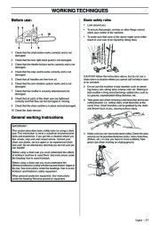 Husqvarna 385XP 390XP Chainsaw Owners Manual, 2003,2004,2005,2006,2007 page 21