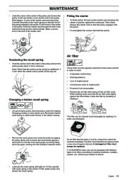 Husqvarna 385XP 390XP Chainsaw Owners Manual, 2003,2004,2005,2006,2007 page 33