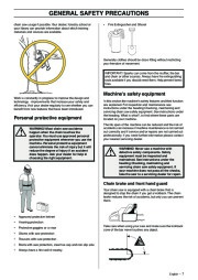 Husqvarna 385XP 390XP Chainsaw Owners Manual, 2003,2004,2005,2006,2007 page 7