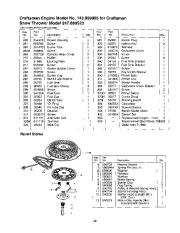 Craftsman 247.888520 Craftsman 26-Inch Two Stage Wheel Drive Snow Thrower Owners Manual page 38