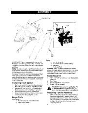 Craftsman 247.888520 Craftsman 26-Inch Two Stage Wheel Drive Snow Thrower Owners Manual page 6