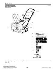 Simplicity 520 1694585 1694586 Single Stage Snow Blower Parts Manual page 16