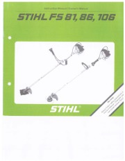 STIHL FS 81 86 106 Trimmer Owners Manual page 1