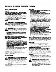 MTD 380 Two Stage Snow Blower Owners Manual page 8