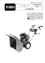Toro 38015 421 Snowthrower Owners Manual, 1981 page 1