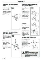 2002-2006 Husqvarna 326C 326L 326LD X-Series Chainsaw Owners Manual, 2002,2003,2004,2005,2006 page 12