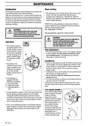 2002-2006 Husqvarna 326C 326L 326LD X-Series Chainsaw Owners Manual, 2002,2003,2004,2005,2006 page 16