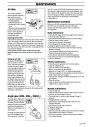 2002-2006 Husqvarna 326C 326L 326LD X-Series Chainsaw Owners Manual, 2002,2003,2004,2005,2006 page 19