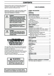 2002-2006 Husqvarna 326C 326L 326LD X-Series Chainsaw Owners Manual, 2002,2003,2004,2005,2006 page 3