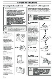 2002-2006 Husqvarna 326C 326L 326LD X-Series Chainsaw Owners Manual, 2002,2003,2004,2005,2006 page 4