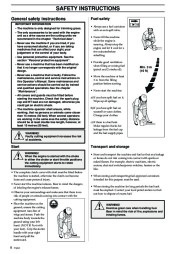 2002-2006 Husqvarna 326C 326L 326LD X-Series Chainsaw Owners Manual, 2002,2003,2004,2005,2006 page 8