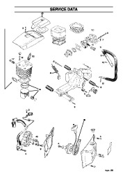 Husqvarna 36 40 41 42 45 51 55 61 242XP 246 254XP 257 262XP 268 272XP 268K 272K 272S 281XP 288XP 394XP 3120XP Chainsaw Workshop Manual, 1997,1998,1999,2000,2001,2002 page 40