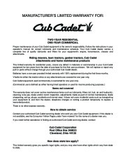 MTD Cub Cadet 721E Snow Blower Owners Manual page 16