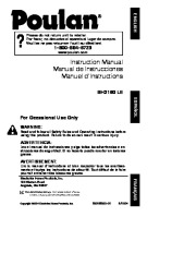 2004 Poulan BH2160 LE Chainsaw Owners Manual page 1