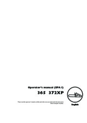 Husqvarna 365 372XP Chainsaw Owners Manual, 2008,2009,2010 page 1