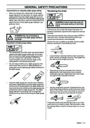 Husqvarna 365 372XP Chainsaw Owners Manual, 2008,2009,2010 page 13