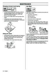 Husqvarna 365 372XP Chainsaw Owners Manual, 2008,2009,2010 page 34