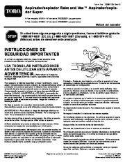 Toro 51592 Super Blower/Vacuum Manual del Propietario, 2007, 2008, 2009, 2010, 2011, 2012 page 1