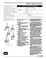 Toro EZ Flo Plus Series Valves Proven Reliability Sprinkler Irrigation Owners Manual page 1