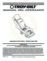 MTD Troy-Bilt Yard 060 Vacuum Chipper Shredder Hose Lawn Mower Owners Manual page 23