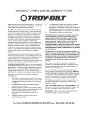 MTD Troy-Bilt Zero Turn Tractor RZT 50 W Inch Deck Lawn Mower Owners Manual page 36