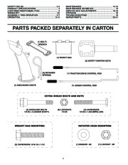 Poulan Owners Manual, 2002 page 4