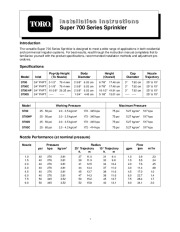 Toro Super 700 Installation Instructions page 1