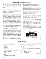 Toro 38015 421 Snowthrower Owners Manual, 1982, 1983 page 4