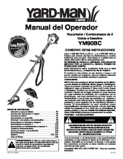 MTD Yard Man YM90BC 2 Cycle Trimmer Lawn Mower Owners Manual page 37