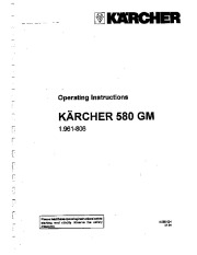 Kärcher Owners Manual page 1