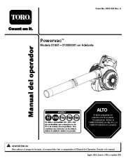 Toro 51987 Powervac Gas-Powered Blower Owners Manual, 2013 page 49