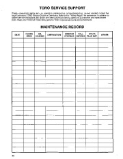 Toro 38580 Toro 828 1132 Power Shift Snowthrower Owners Manual, 1992 page 22